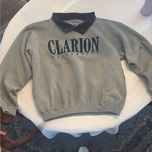 Vintage Clarion University Gray Sweatshirt size M